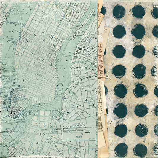 49 And Market - Travel Diaries Collection - 12 x 12 Double Sided Paper - Documented
