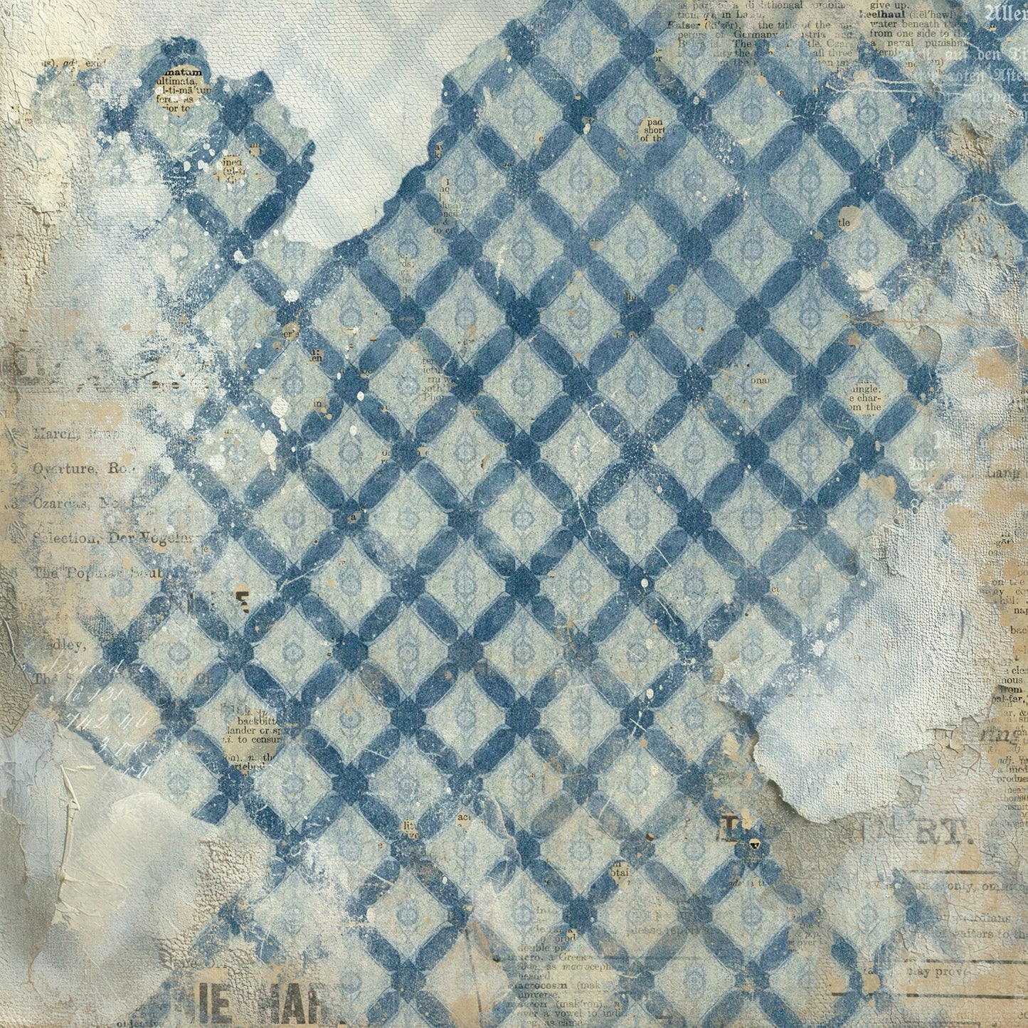 49 And Market - Faded Memory Lane Collection - 12 x 12 Double Sided Paper - Inventory Items