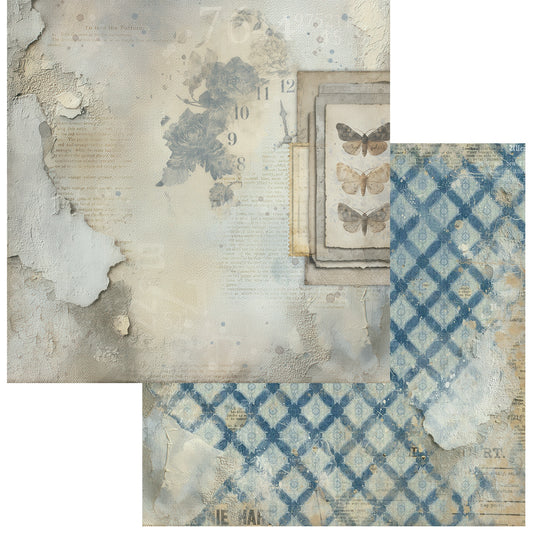 49 And Market - Faded Memory Lane Collection - 12 x 12 Double Sided Paper - Inventory Items