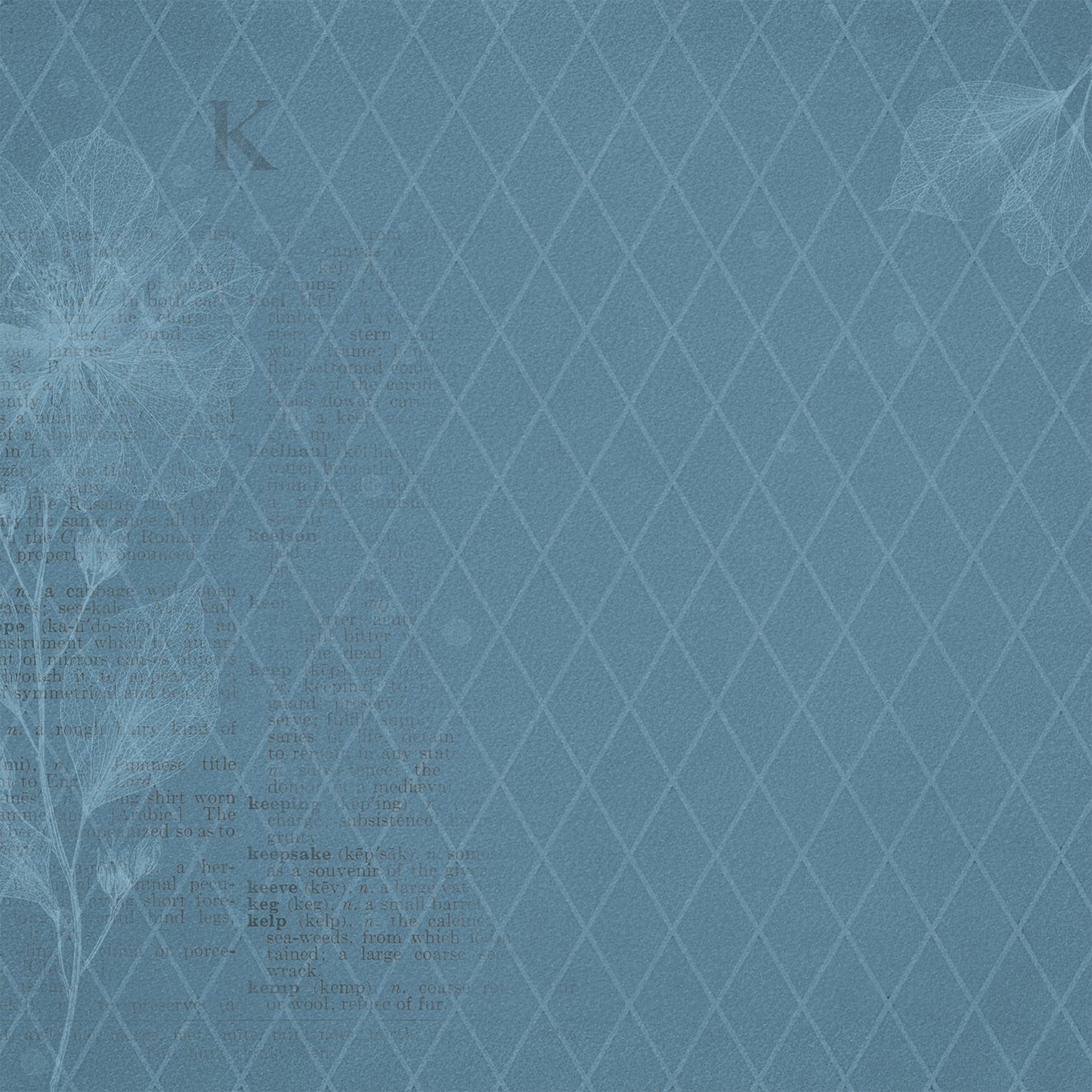 49 And Market - Faded Memory Lane Collection - 12 x 12 Double Sided Paper - Forgotten