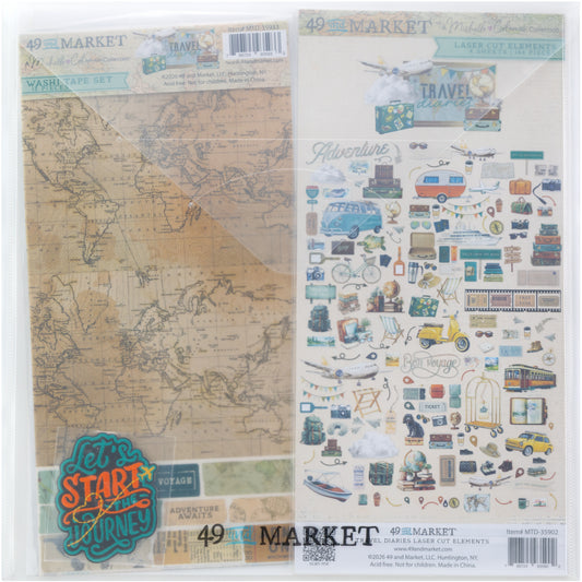 49 and Market - Travel Diaries Collection Bundle With Patch