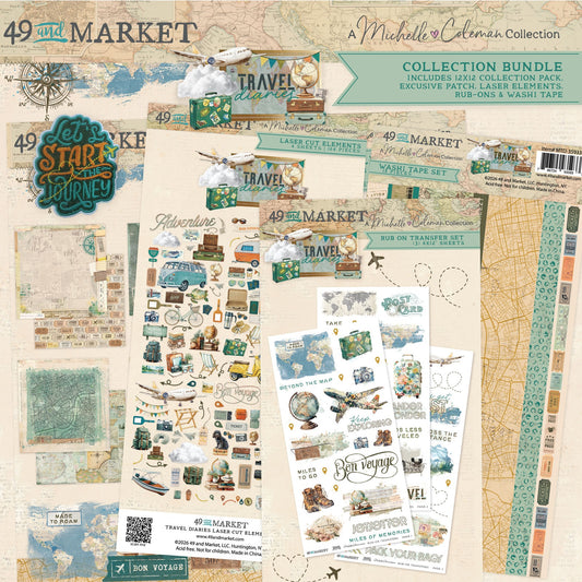 49 and Market - Travel Diaries Collection Bundle With Patch