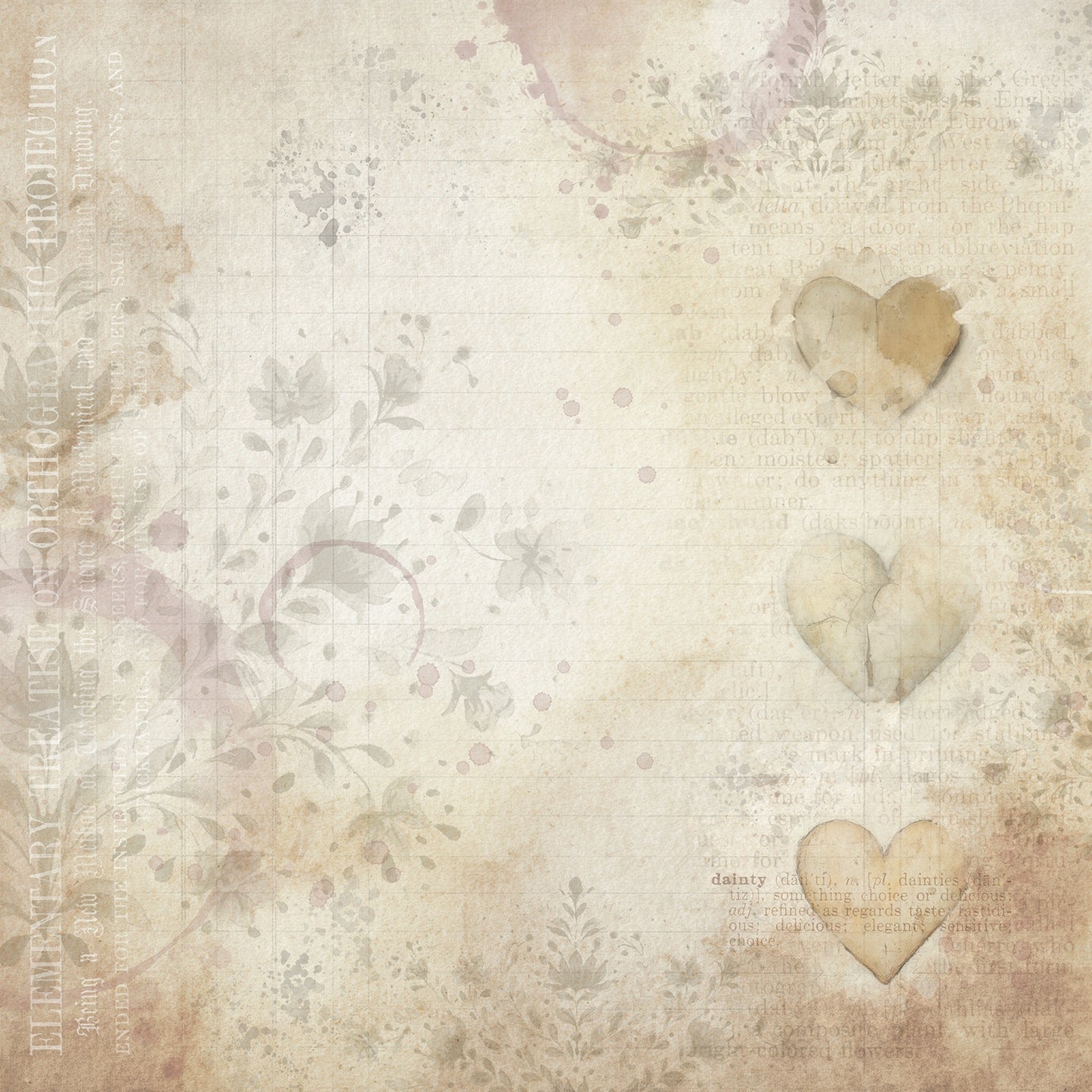 49 And Market - Faded Memory Lane Collection - 12 x 12 Double Sided Paper - Garden Archive