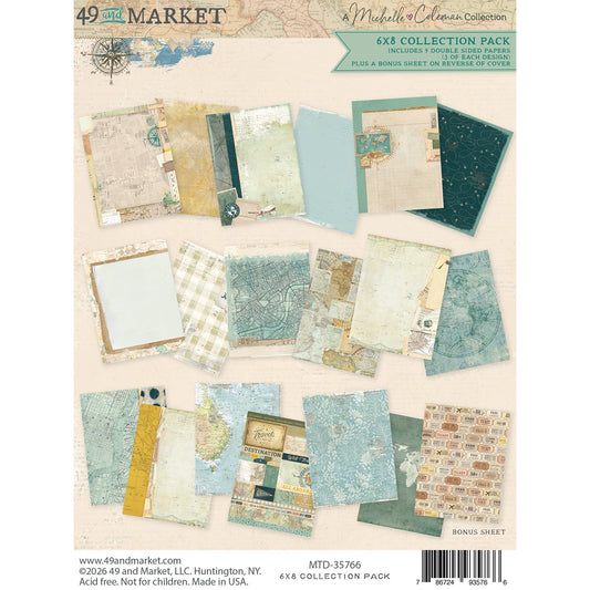 49 And Market - Travel Diaries Collection - 6 x 8 Paper Pack