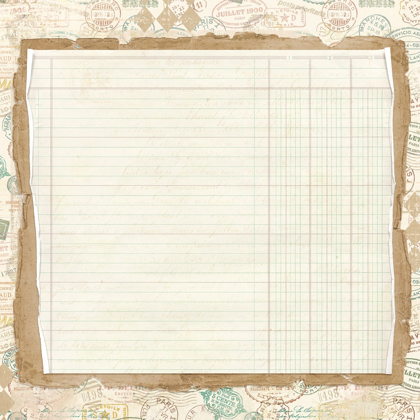 49 And Market - Travel Diaries Collection - 12 x 12 Double Sided Paper - Journey