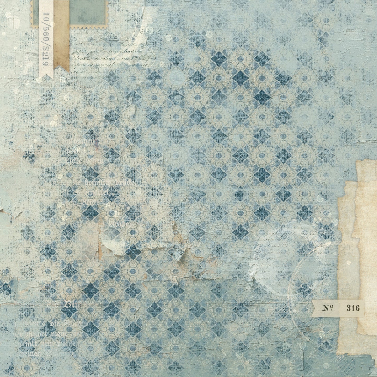 49 And Market - Faded Memory Lane Collection - 12 x 12 Double Sided Paper - Field Report