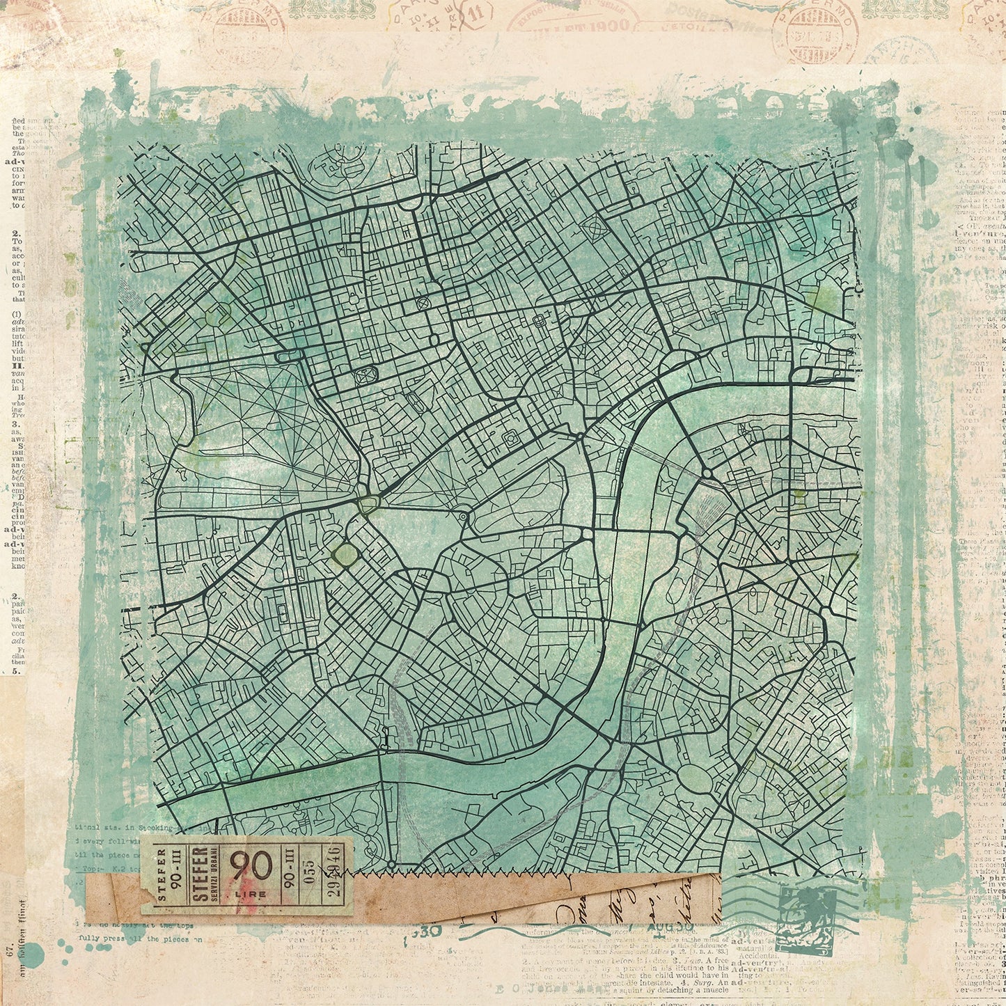 49 And Market - Travel Diaries Collection - 12 x 12 Double Sided Paper - Adventure