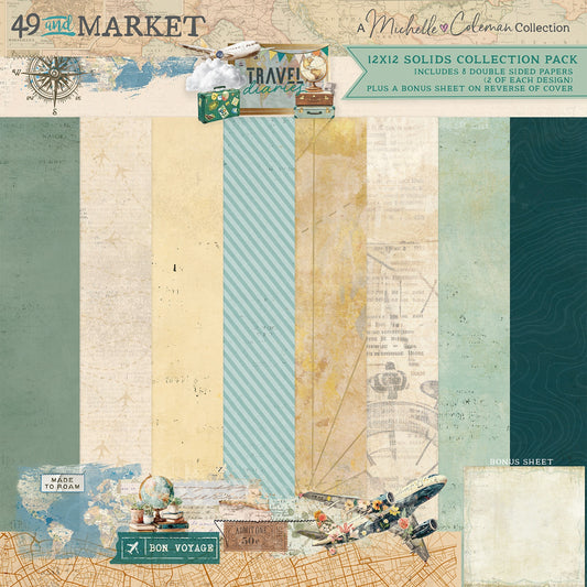 49 And Market - Travel Diaries Collection - 12 x 12 Solids Pack