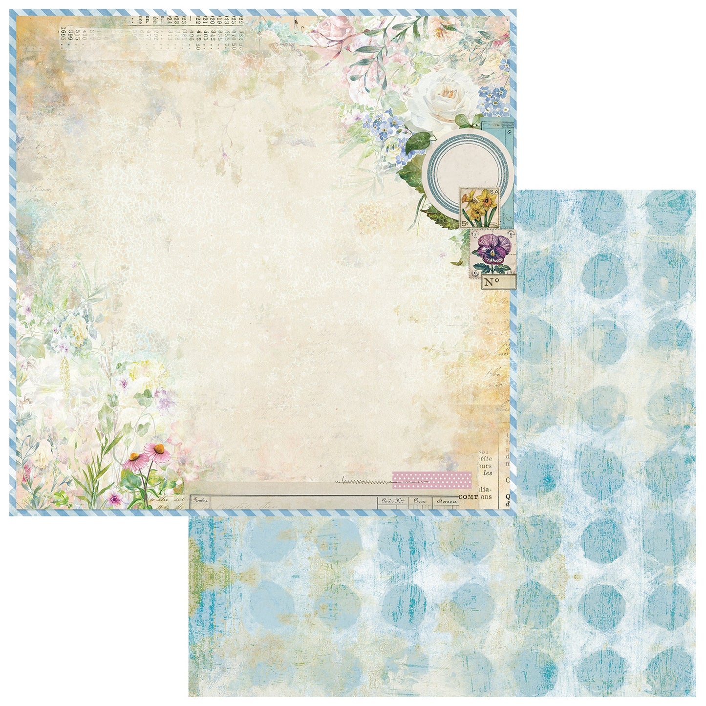 49 And Market - From The Garden Collection - 12 x 12 Double Sided Paper - Untamed