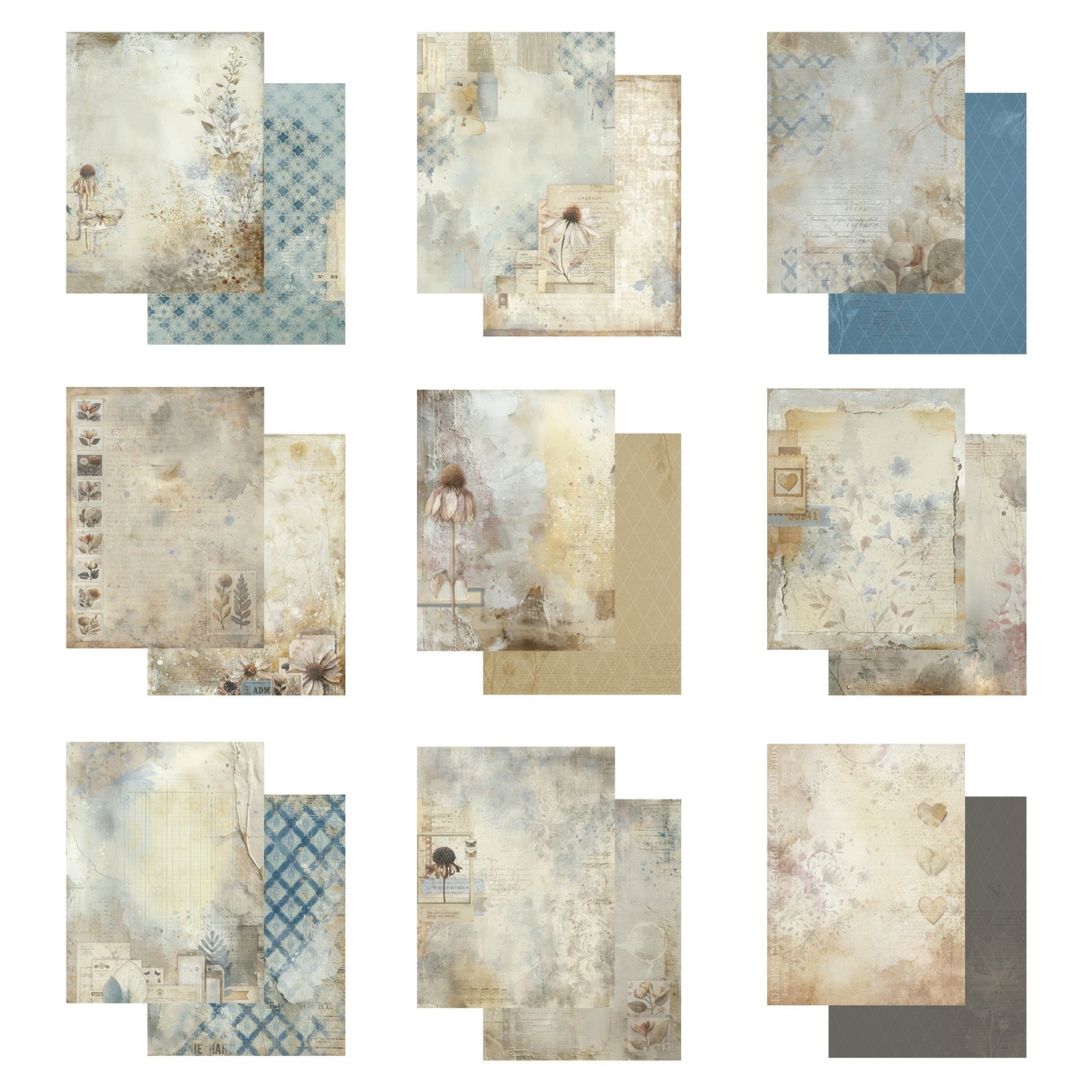 49 And Market - Faded Memory Lane Collection - 6 x 8 Collection Pack