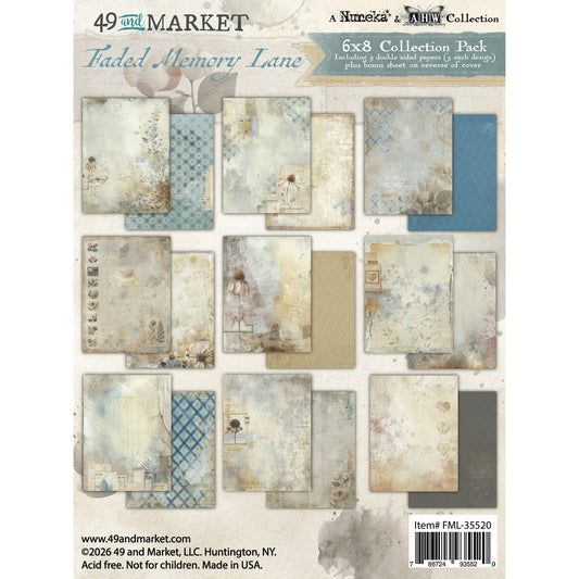 49 And Market - Faded Memory Lane Collection - 6 x 8 Collection Pack