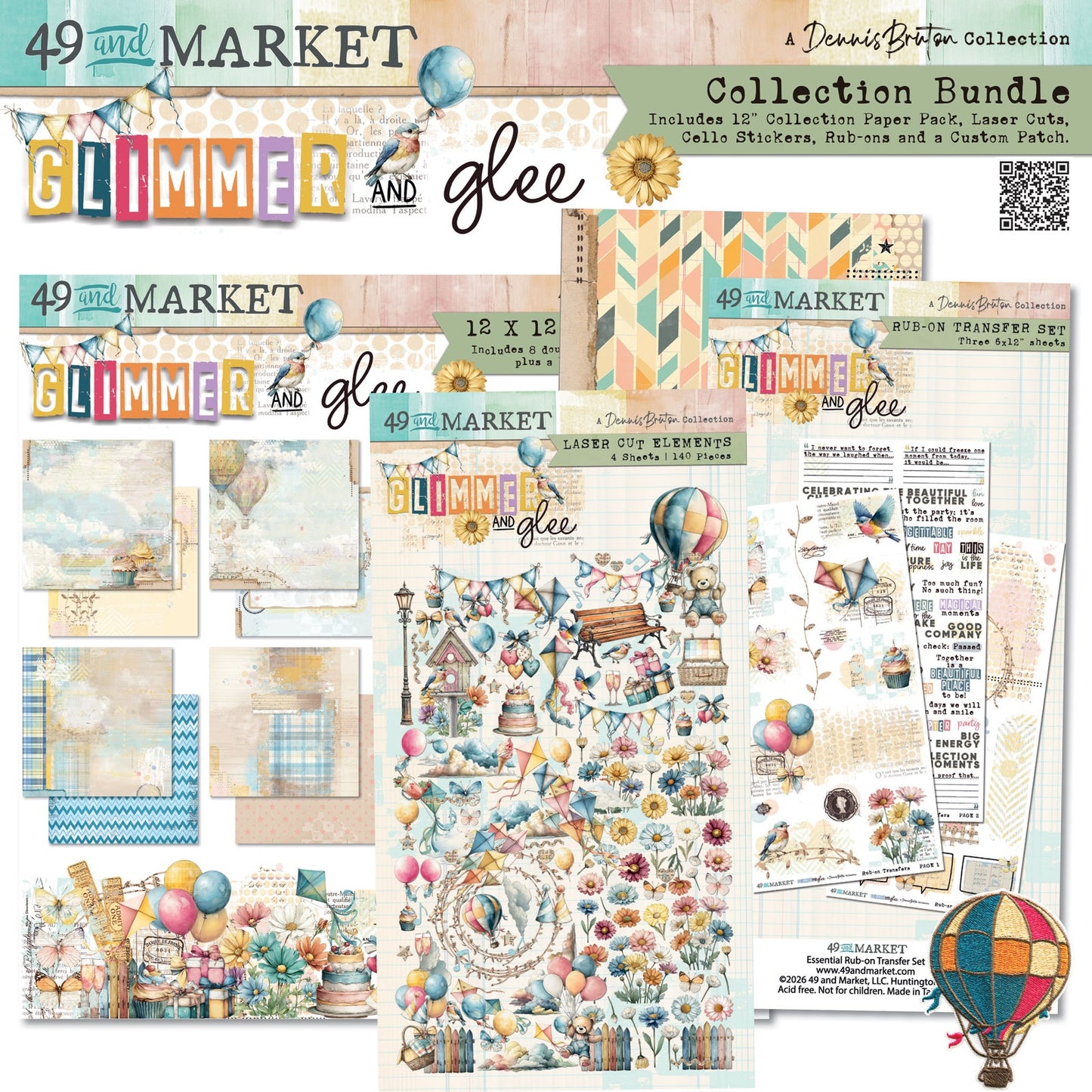 49 and Market - Glimmer And Glee Collection Bundle With Patch