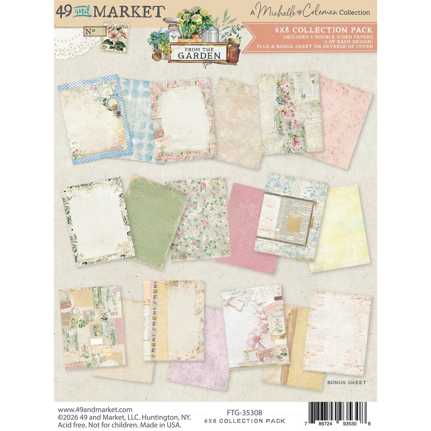 49 And Market - From The Garden Collection - 6 x 8 Collection Pack