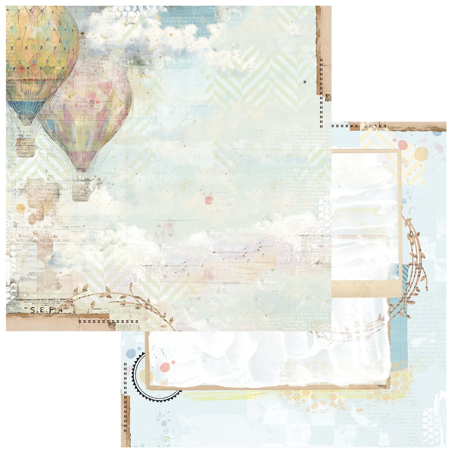 49 and Market - Glimmer And Glee Collection - 12 x 12 Double-Sided Paper - Cheers
