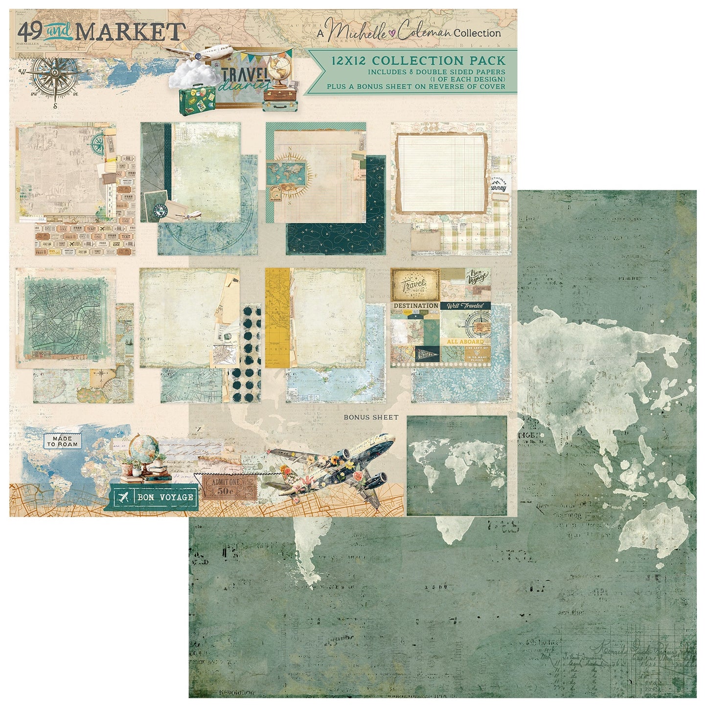 49 And Market - Travel Diaries Collection - 12 x 12 Collection Pack