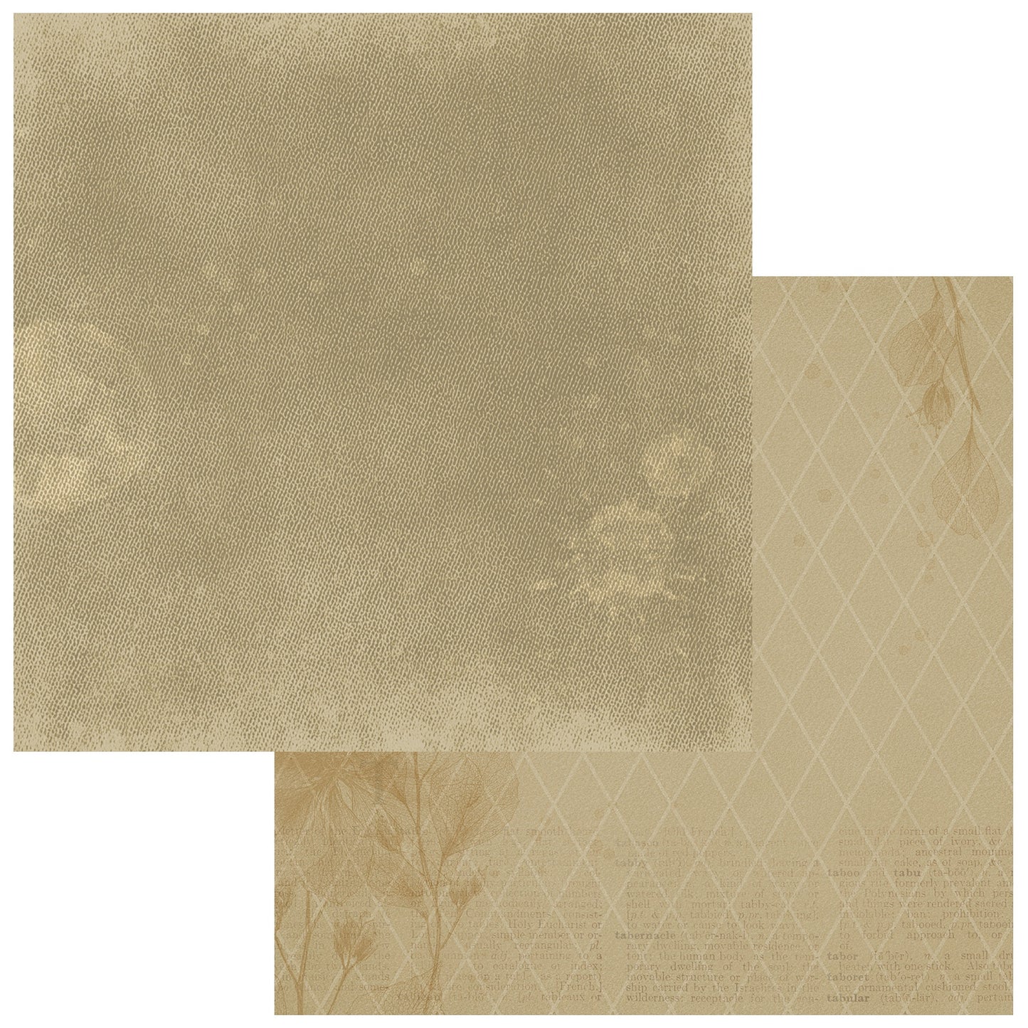 49 And Market - Faded Memory Lane Collection - 12 x 12 Double Sided Paper - Remembered