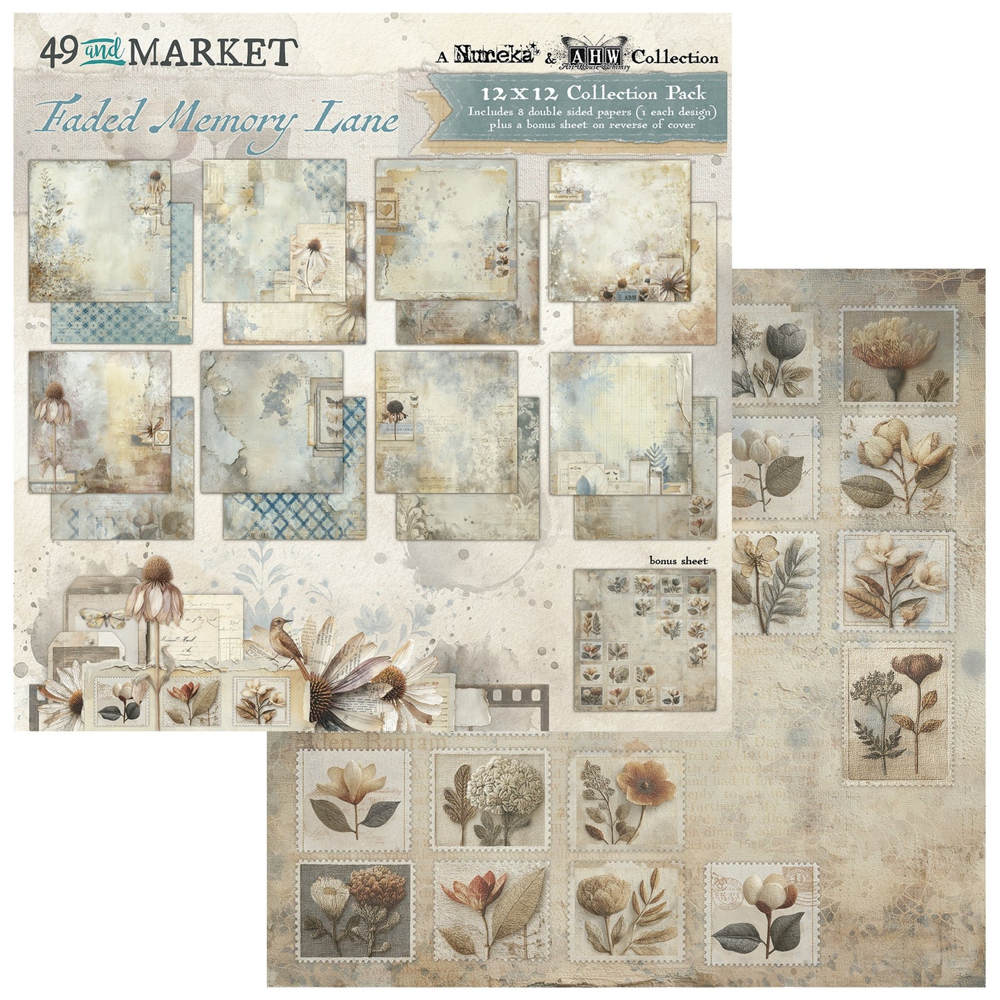 49 And Market - Faded Memory Lane Collection - 12 x 12 Collection Pack