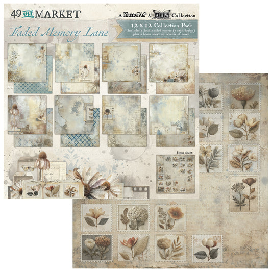 49 And Market - Faded Memory Lane Collection - 12 x 12 Collection Pack