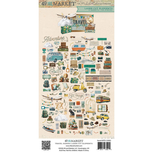 49 And Market - Travel Diaries Collection - Laser Cut Elements