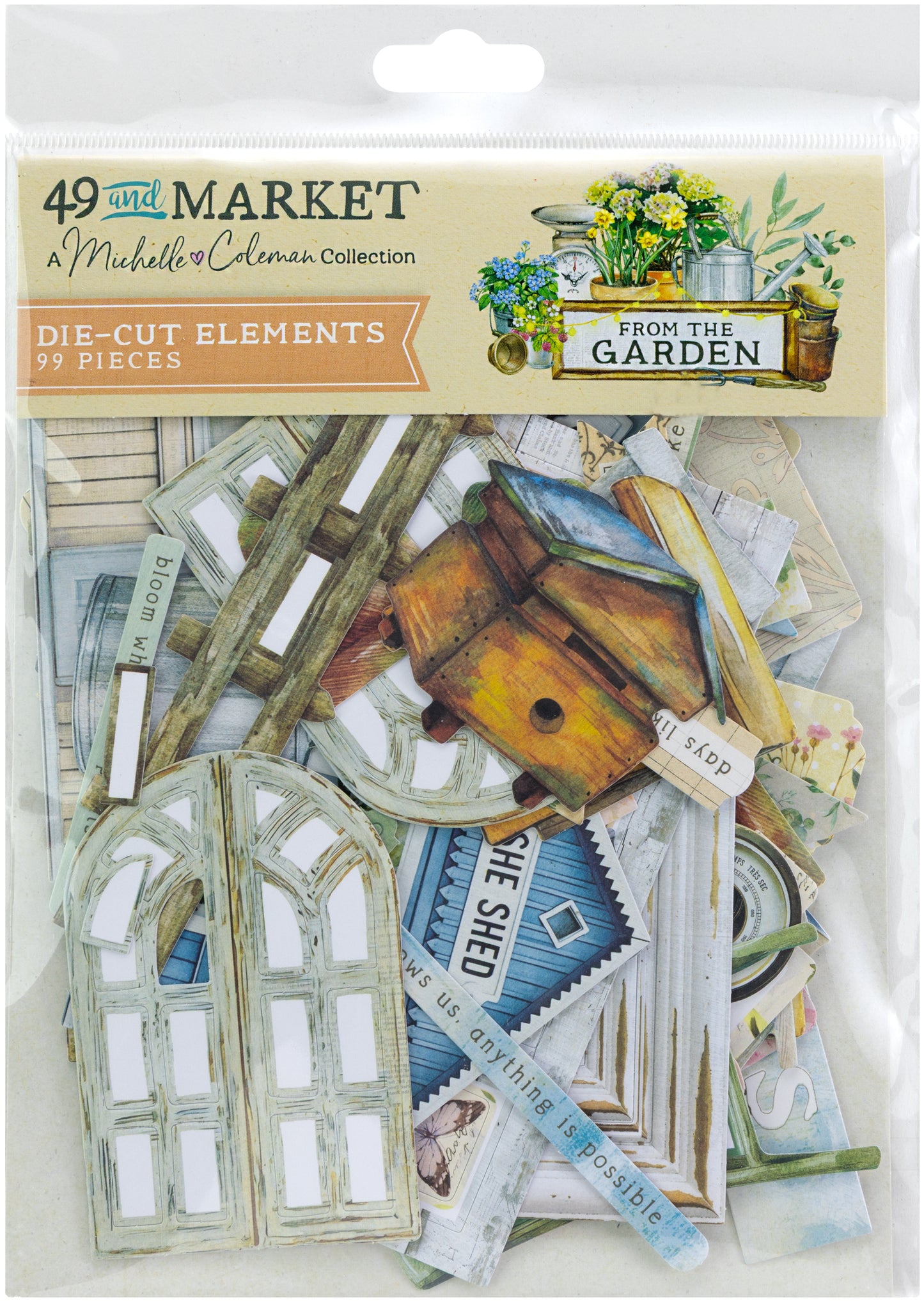 49 And Market - From The Garden Collection - Die Cut Elements