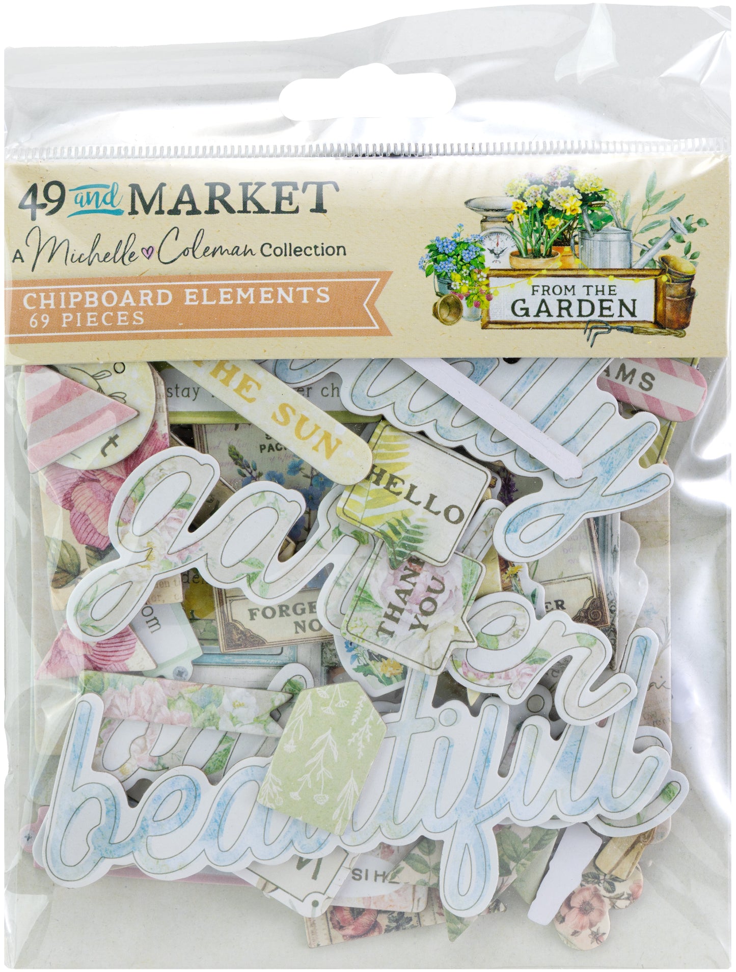 49 And Market - From The Garden Collection - Chipboard Elements