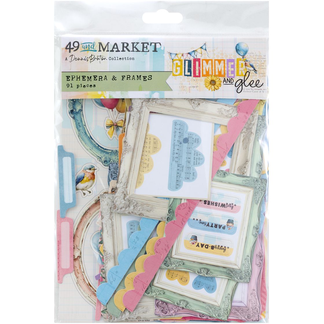 49 and Market - Glimmer And Glee Collection - Ephemera And Frames