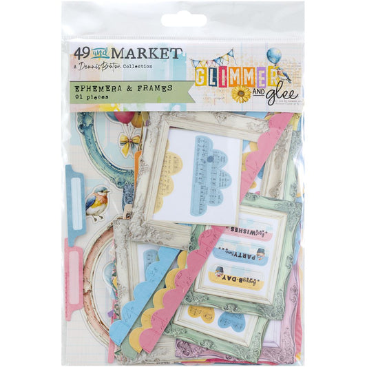 49 and Market - Glimmer And Glee Collection - Ephemera And Frames