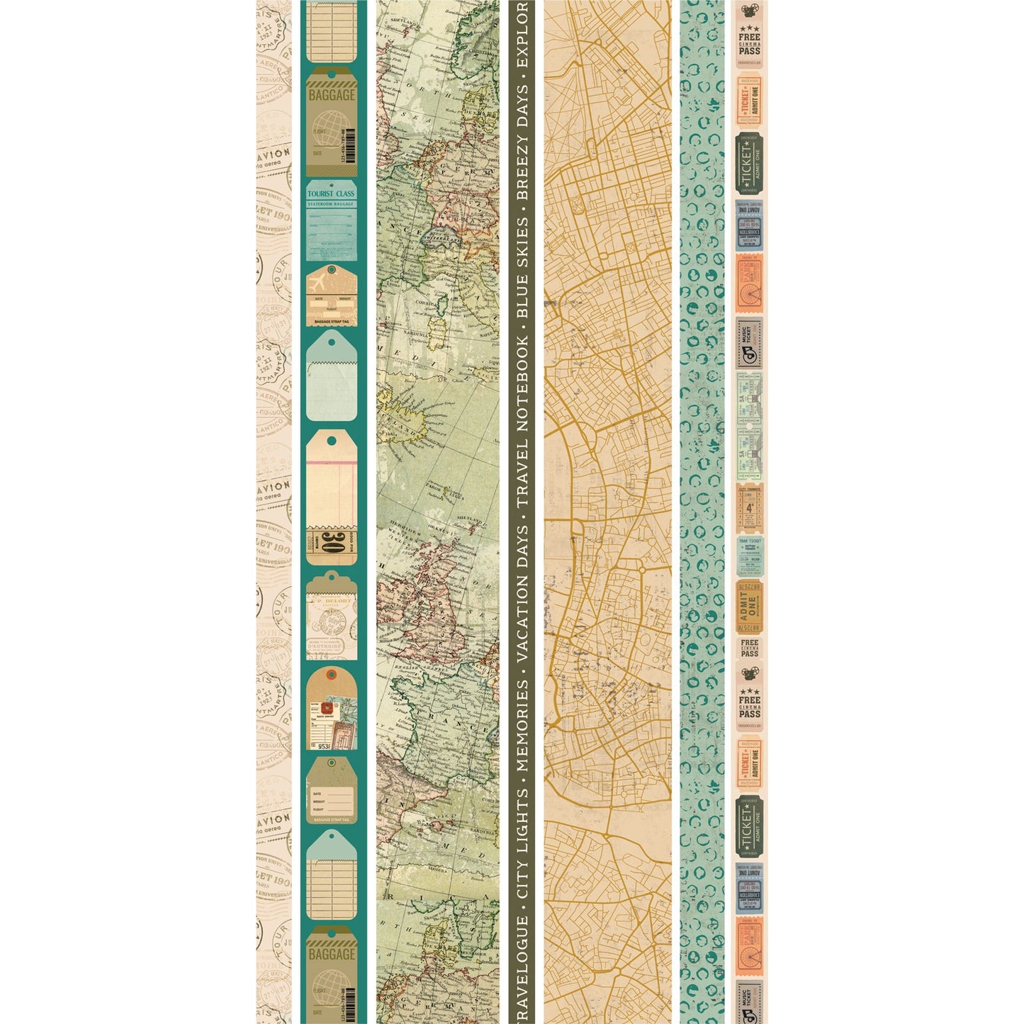 49 And Market - Travel Diaries Collection - Washi Tape Sheets