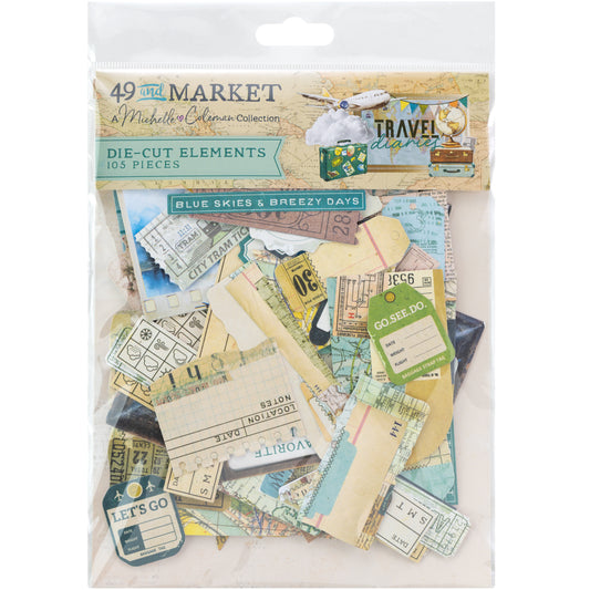 49 And Market - Travel Diaries Collection - Die Cut Elements
