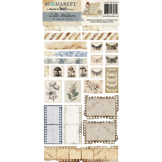 49 And Market - Faded Memory Lane Collection - Cello Stickers