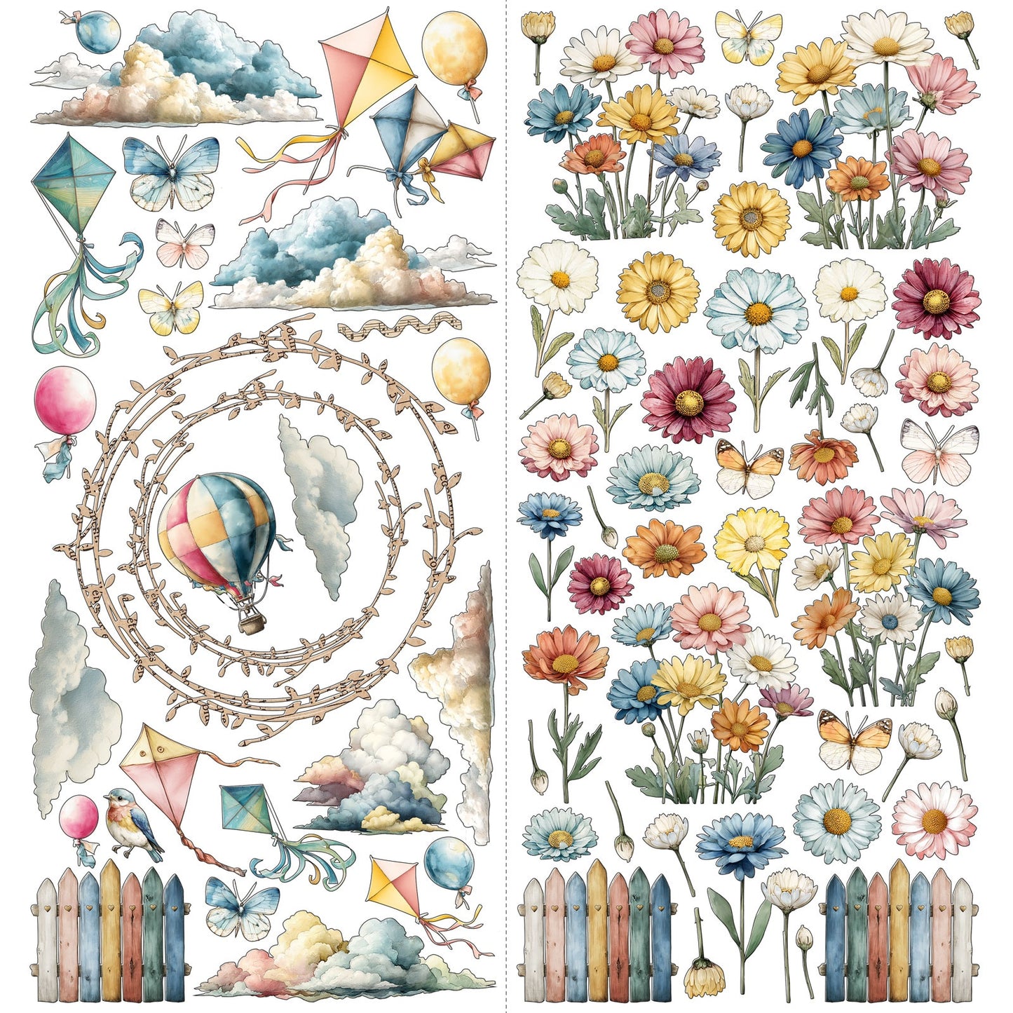 49 and Market - Glimmer And Glee Collection - Laser Cuts - Elements