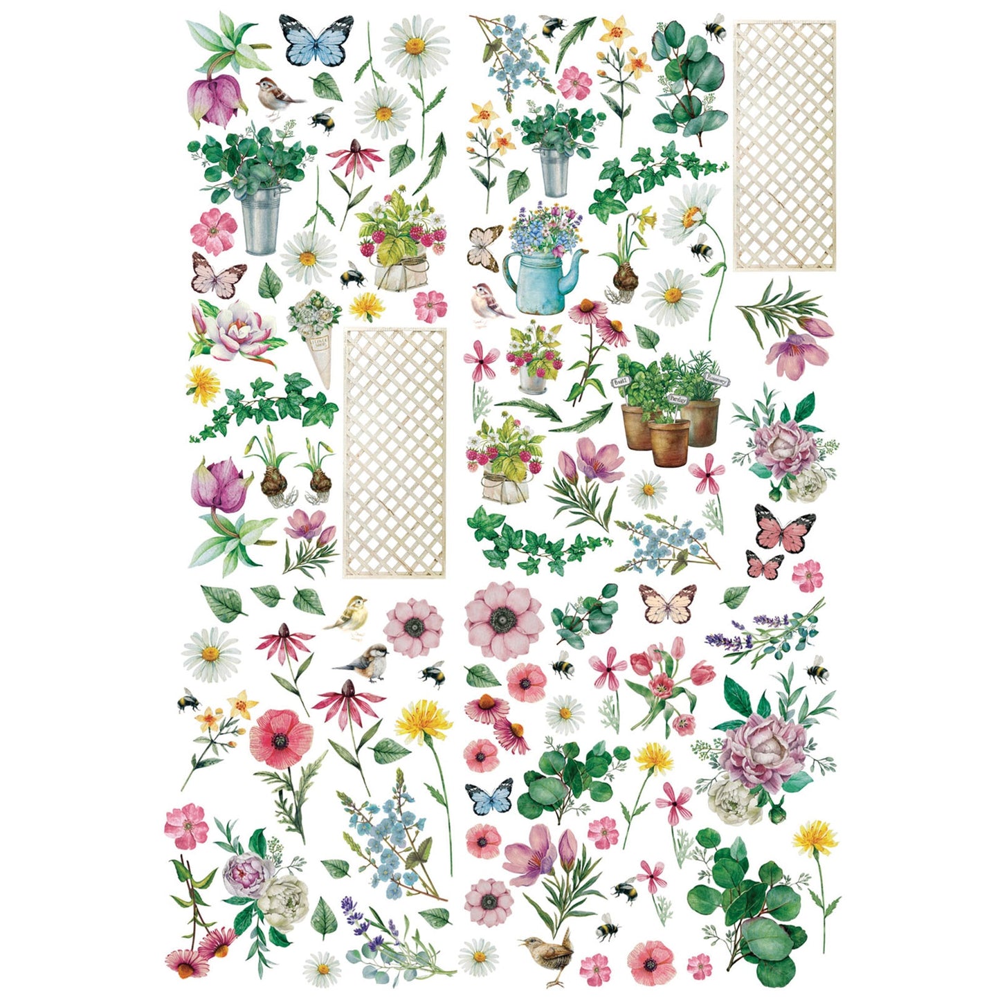49 And Market - From The Garden Collection - Ephemera - Laser Cuts - Wildflowers