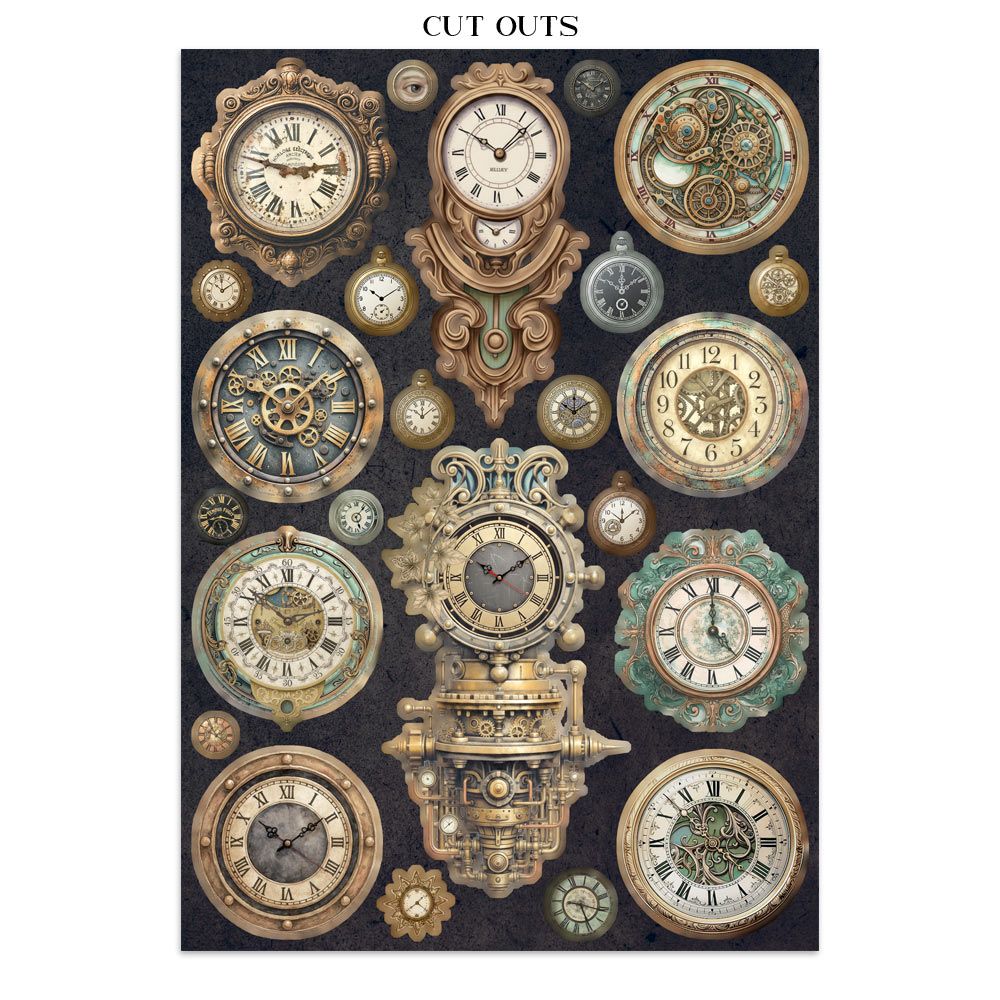 Stamperia - Gardens Of Time Collection - Junk Journal - Stickers, Cut-Outs, and Backgrounds