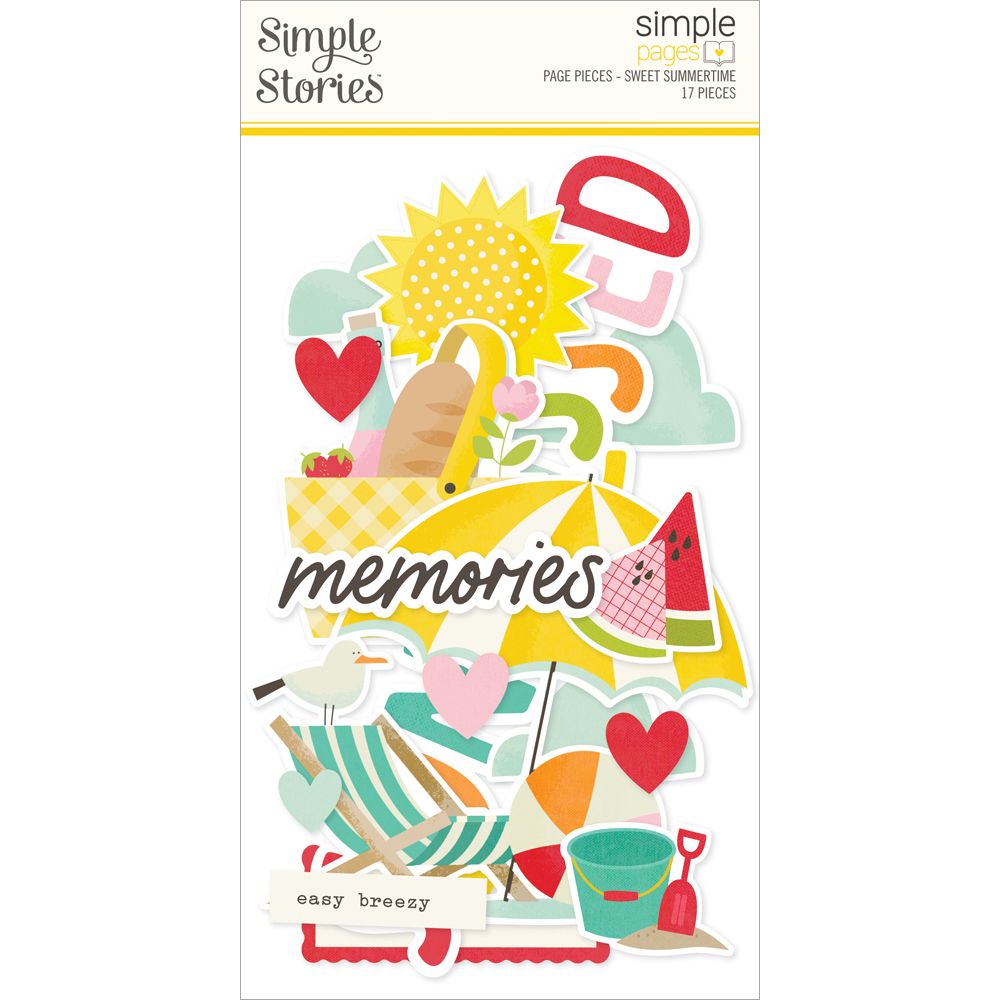 Simple Stories - Sweet Summertime Collection - Simple Pages Page Pieces
