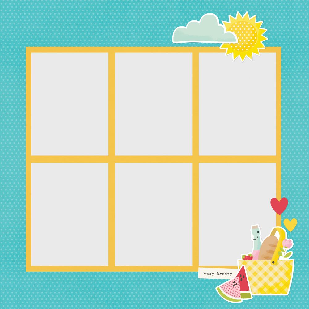 Simple Stories - Sweet Summertime Collection - Simple Pages Page Pieces