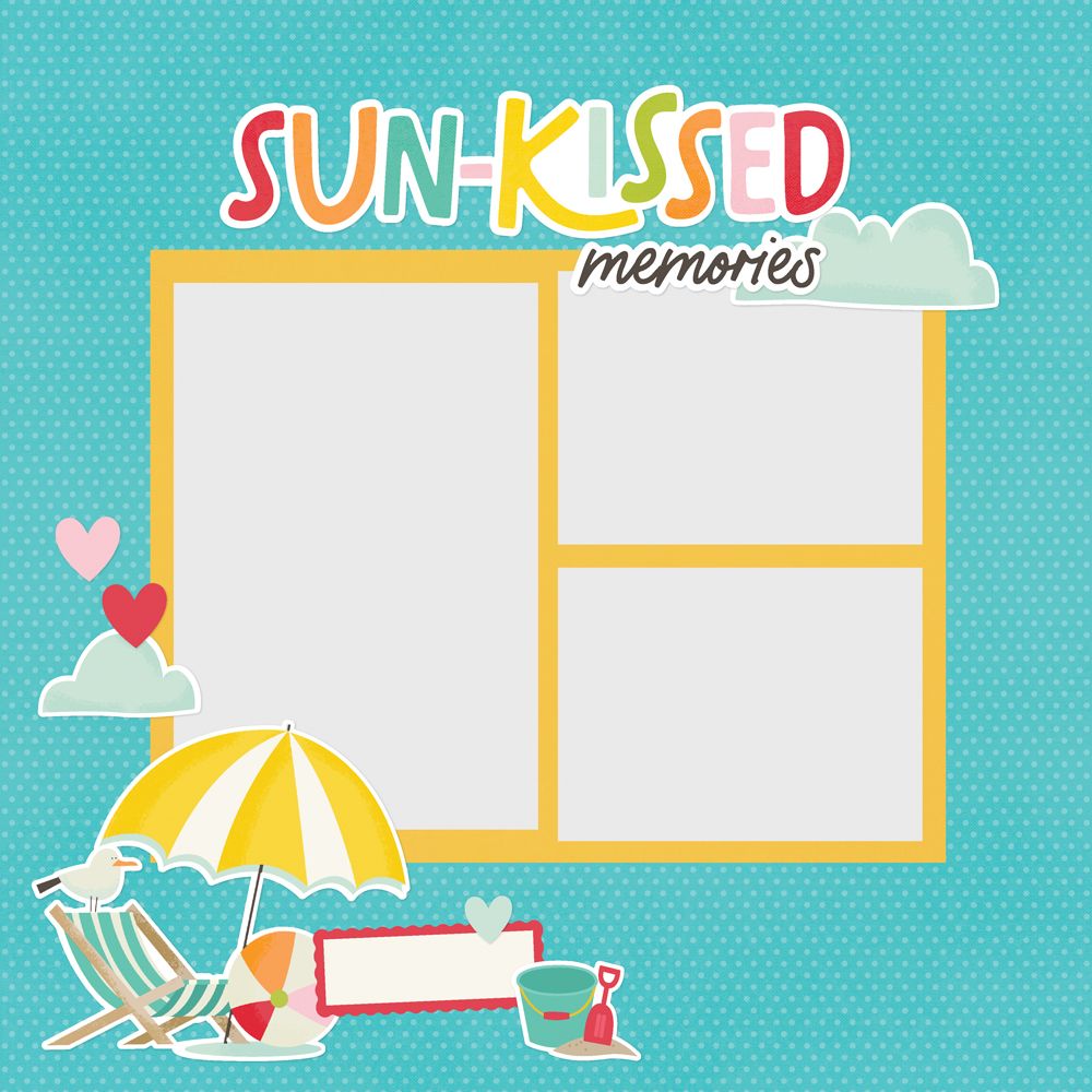 Simple Stories - Sweet Summertime Collection - Simple Pages Page Pieces
