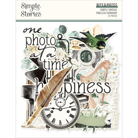 Simple Stories - Simple Vintage Timless Harmony Collection - Ephemera - Bits And Pieces