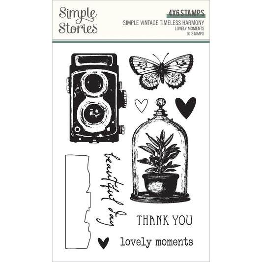Simple Stories - Simple Vintage Timeless Harmony Collection - Clear Photopolymer Stamps