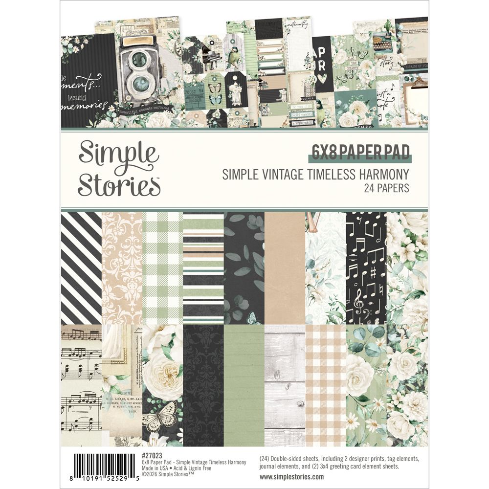 Simple Stories - Simple Vintage Timless Harmony - 6 x 8 Paper Pad