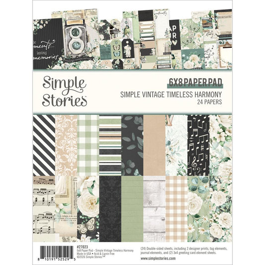 Simple Stories - Simple Vintage Timless Harmony - 6 x 8 Paper Pad