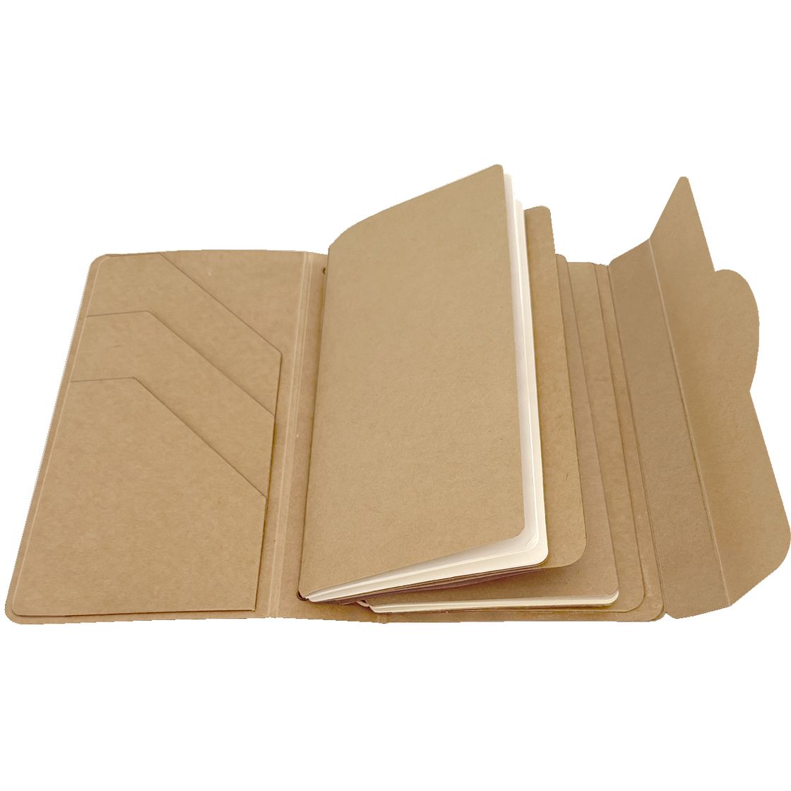 Graphic 45 - Travel Album with Inserts – Waterfall Folder & Journaling Notebooks - Kraft