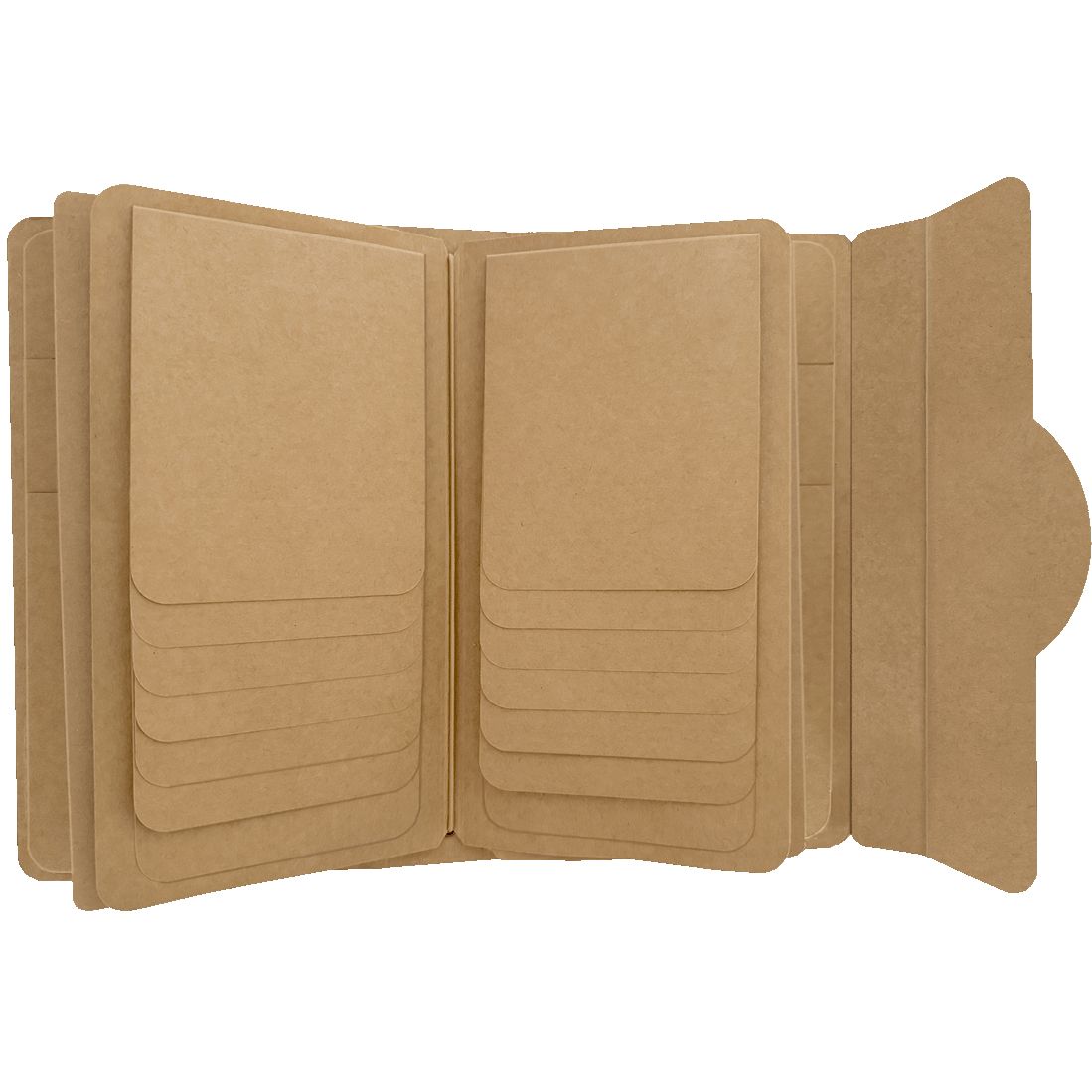 Graphic 45 - Travel Album with Inserts – Waterfall Folder & Journaling Notebooks - Kraft