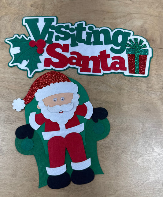 Visiting Santa Die Cut Title