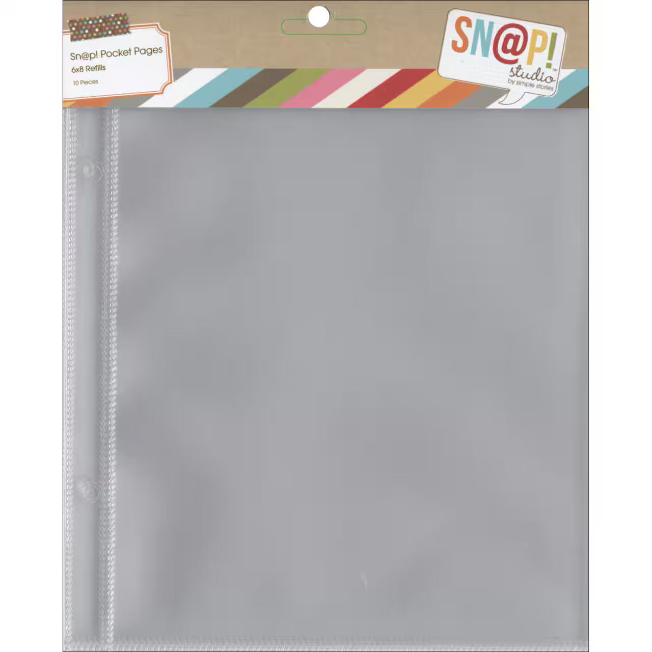 Clear Photo album refills for SNAP 6 x 8 albums