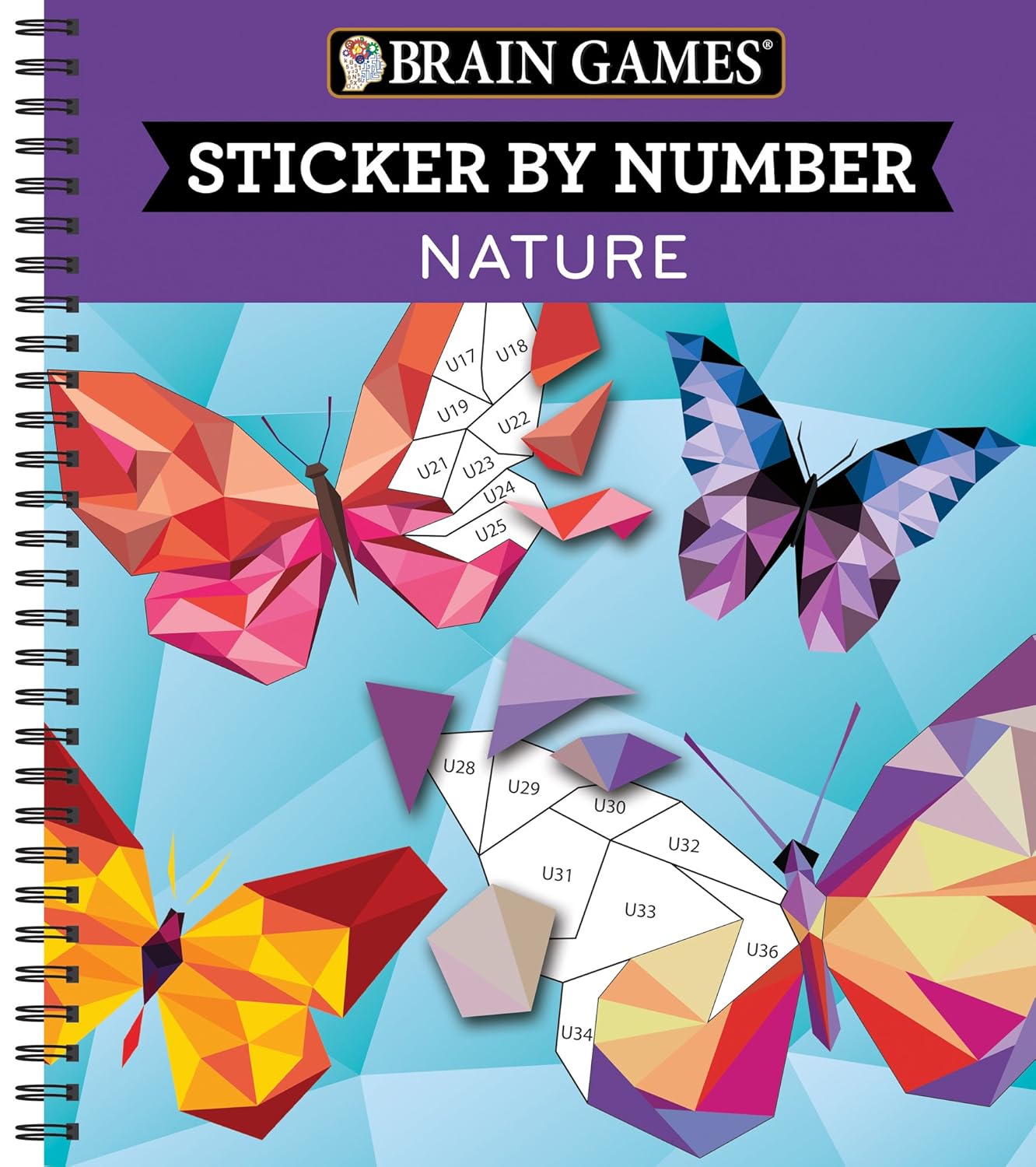 Brain Games - Sticker by Number - Nature
