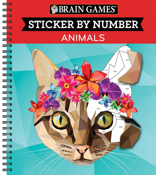 Brain Games - Sticker by Number: Animals