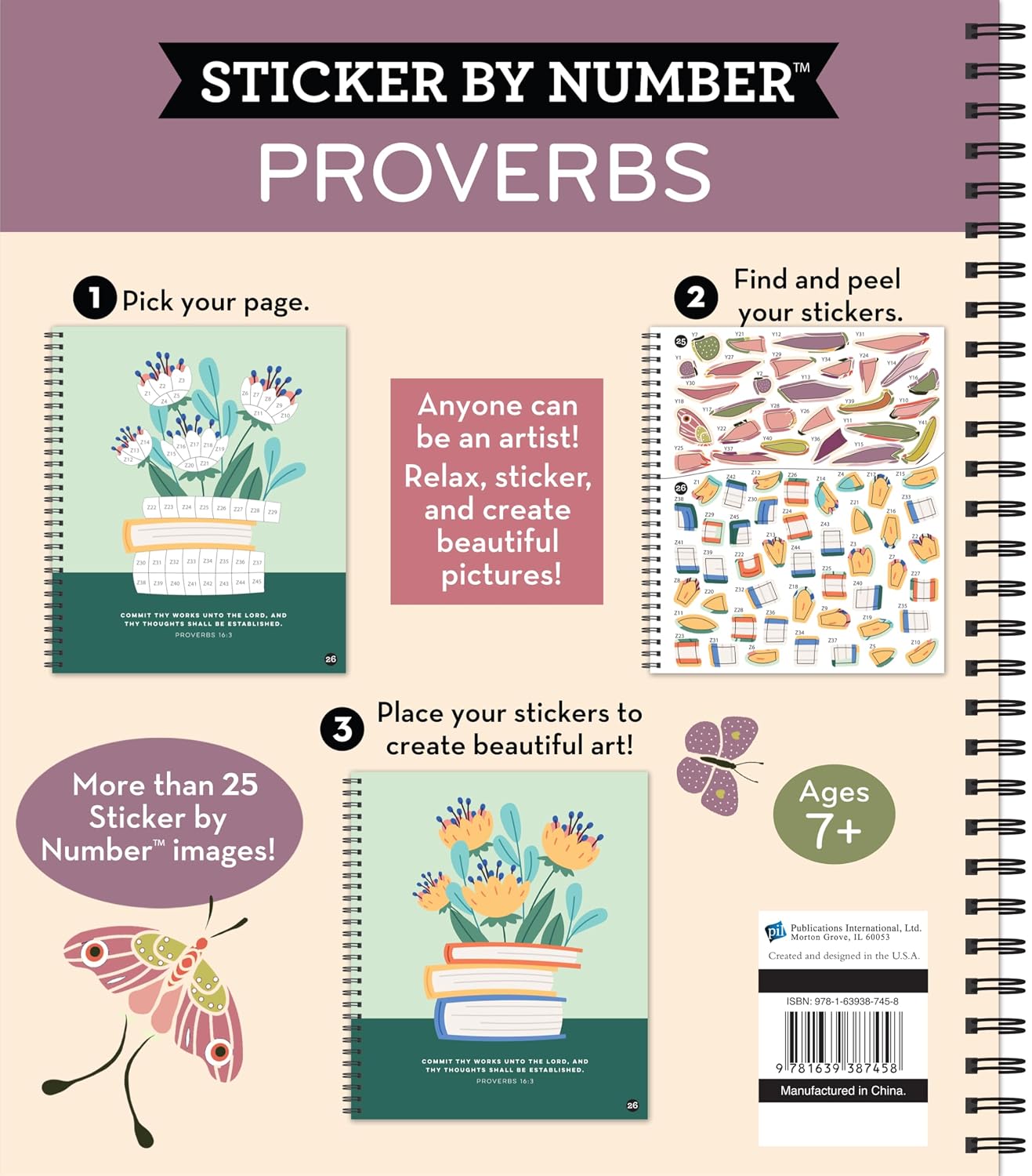 Brain Games - Sticker by Number: Proverbs
