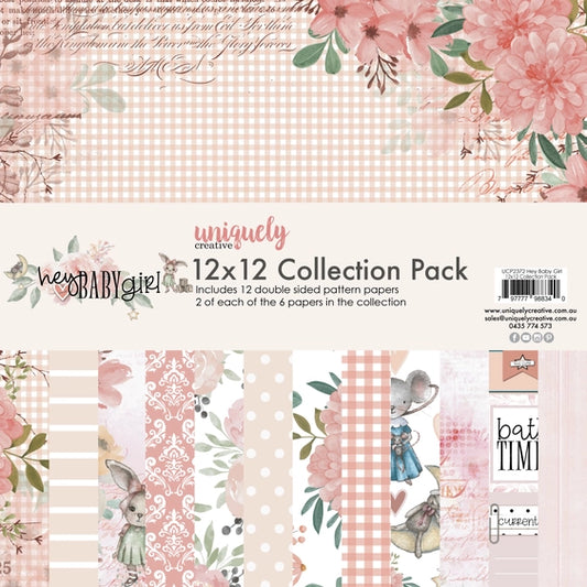 Uniquely Creative Hey Baby Girl 12 x 12 Collection Pack
