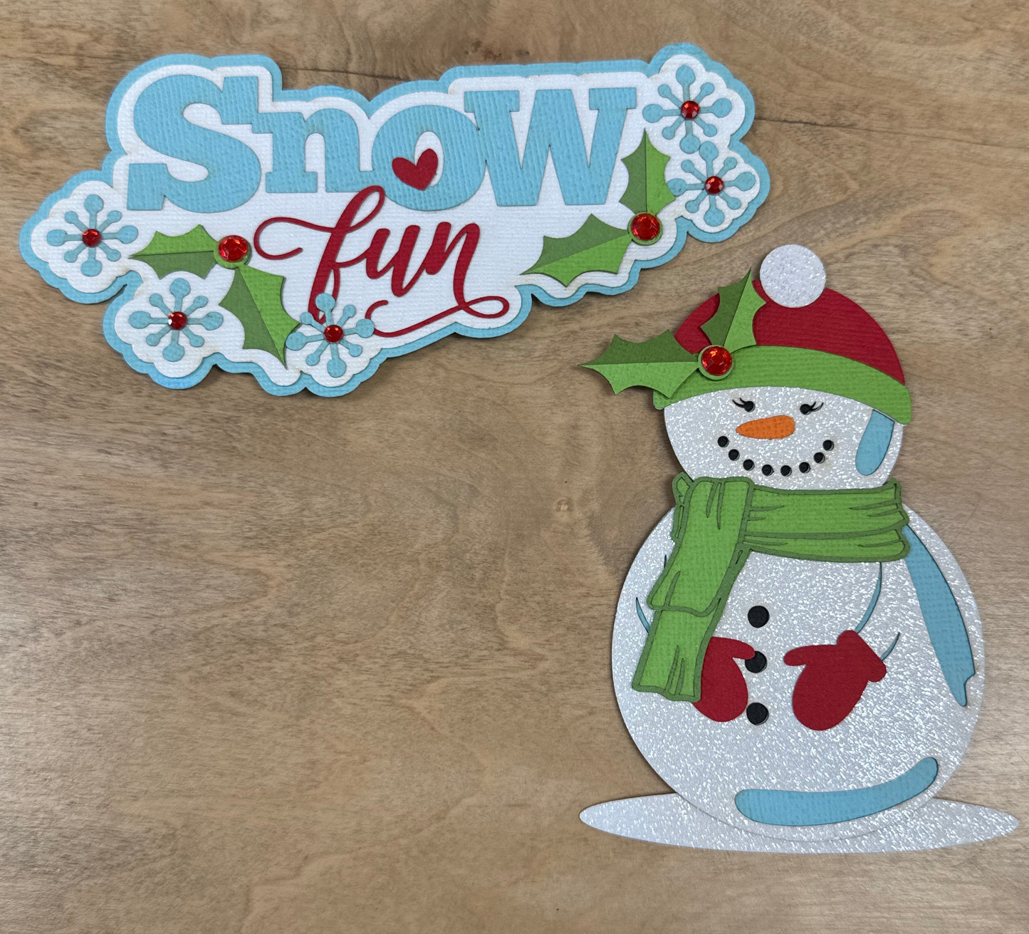 Snow Fun Die Cut Title