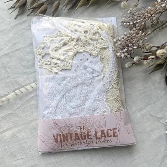 A House Of Books - Vintage Lace Pack For Art and Textile Crafts